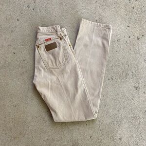 Wrangler Women's Tan Straight Leg Jeans